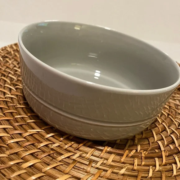 Crate & Barrel Aaron Probyn Light Gray Bowl 6" Cereal Soup - Picture 6 of 9